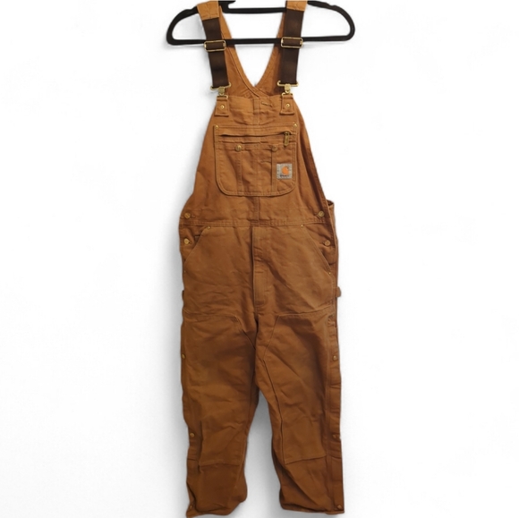 Carhartt Men's Firm Duck Bib Overall Size 32x30 - Picture 5 of 9
